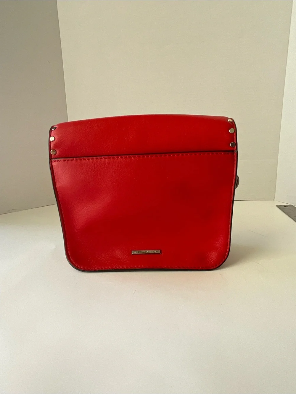 Rebecca Minkoff Red Studded Leather Crossbody Bag -